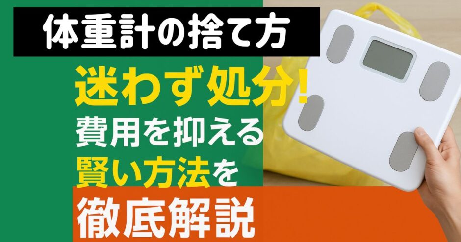 体重計の捨て方