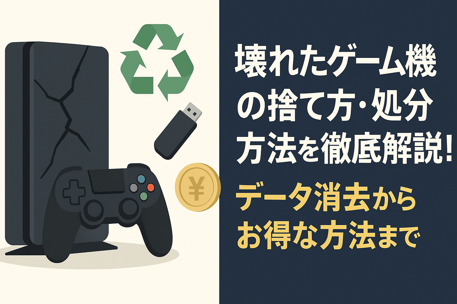 壊れたゲーム機の捨て方・処分方法を徹底解説！データ消去からお得な方法まで