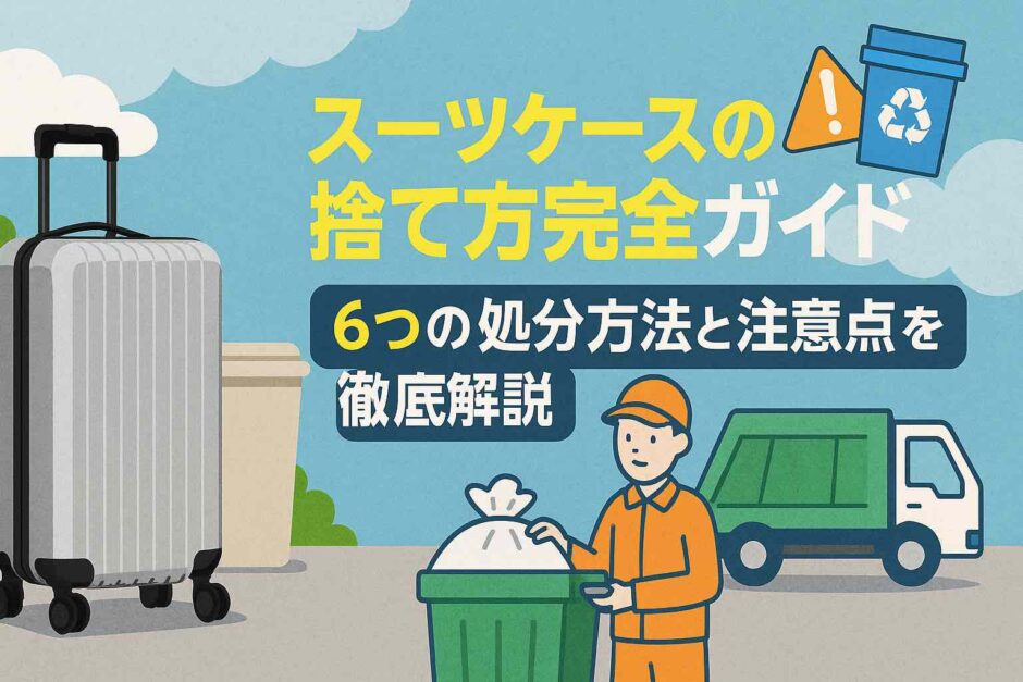 スーツケースの捨て方完全ガイド｜6つの処分方法と注意点を徹底解説