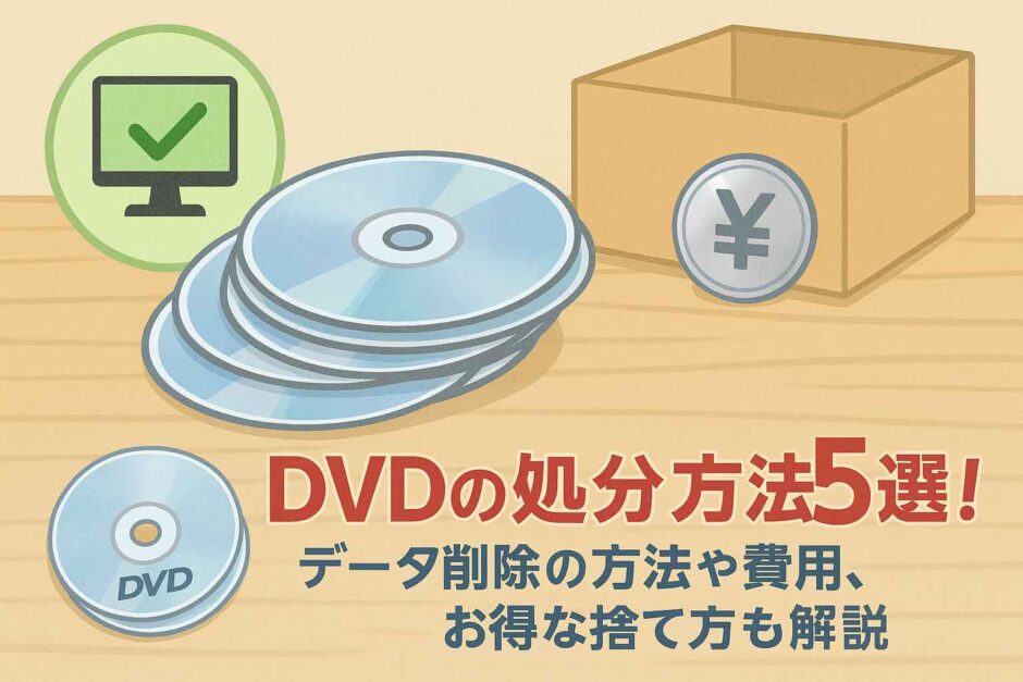 DVDの処分方法5選！データ削除の方法や費用、お得な捨て方も解説