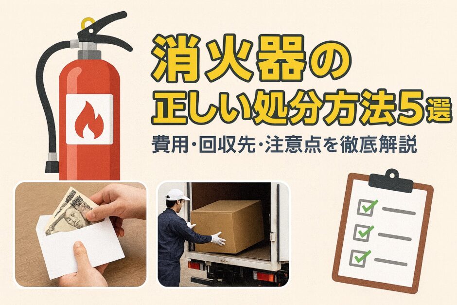 消火器の正しい処分方法5選