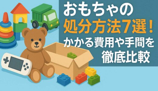 おもちゃの処分方法7選！かかる費用や手間を徹底比較