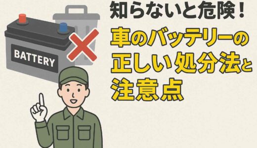 知らないと危険！車のバッテリーの正しい処分方法と注意点
