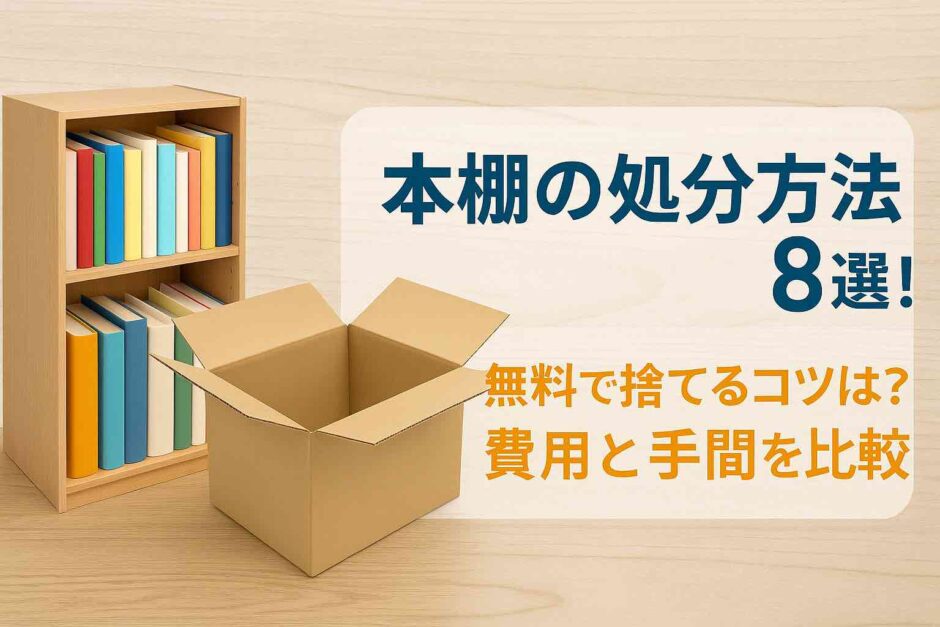 本棚の処分方法8選！無料で捨てるコツは？費用と手間を比較